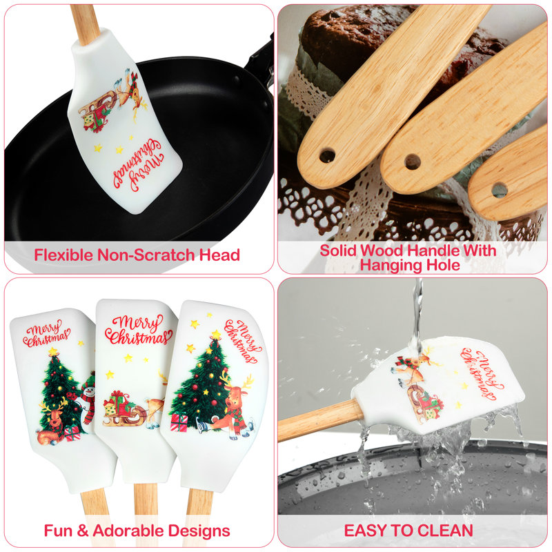 Ensemble de 3 spatules en silicone