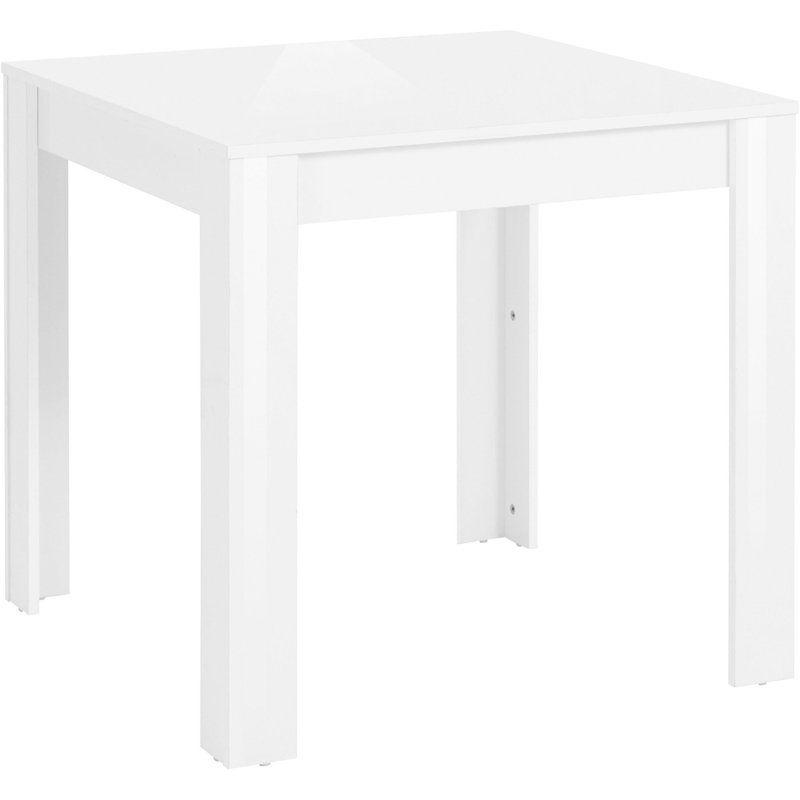 Bobbyetta Dining Table, H 75 x L 80 x W 80 cm, White