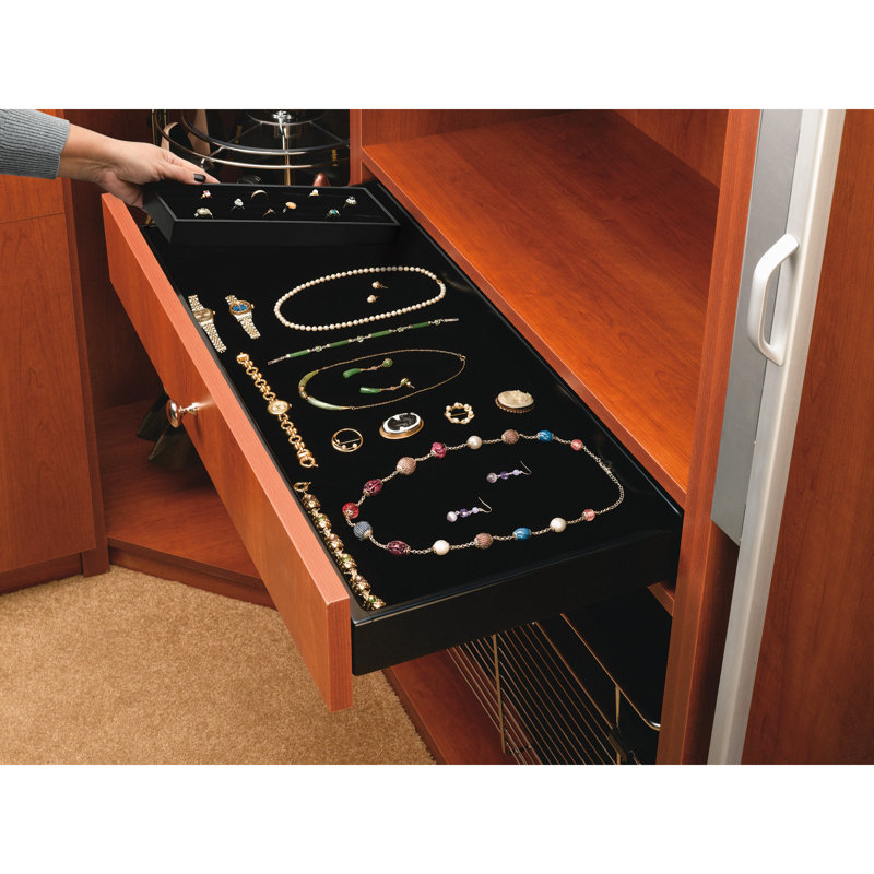 Porte-bagues doublé de feutre Rev-A-Shelf pour tiroirs de placard Rev-A-Shelf