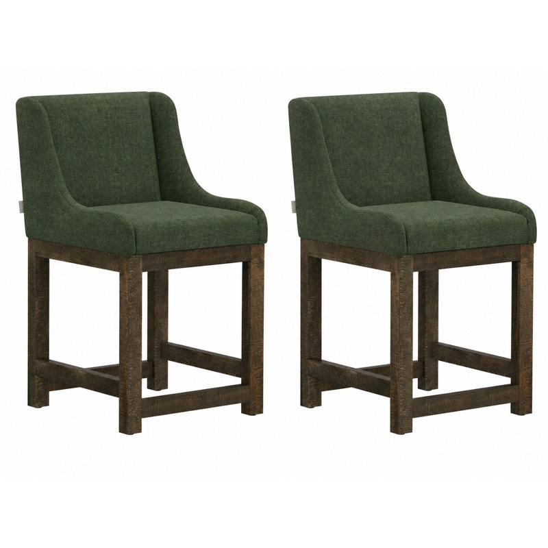 Tabouret 24 "à assise en bois, ensemble de 2 chaises, 2
