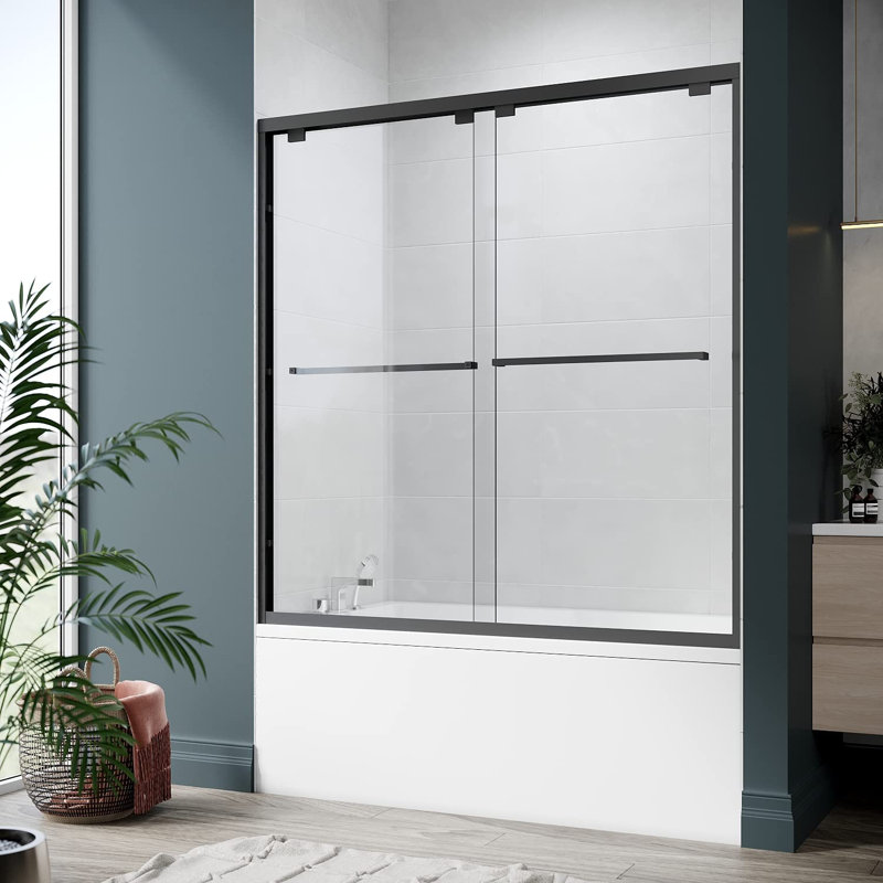 56"- 60" W X 58" H Sliding Frameless Shower Door