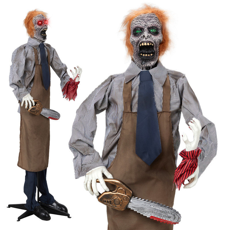  Accessoire debout d'Halloween de 5,7 pi avec yeux rouges