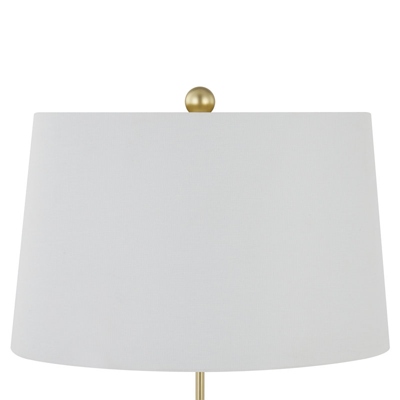 24" Resin Swan Table Lamp With Shade, Gold