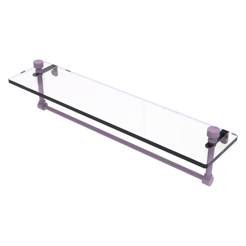 Tablette flottante avec porte-serviettes Foxtrot, H 5 po x l 22 po x P 5 po, Lavande