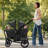 VEVOR Foldable Multi-Child Stroller with Storage-100406658
