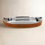 Leather Stitched Oval Bar Tray