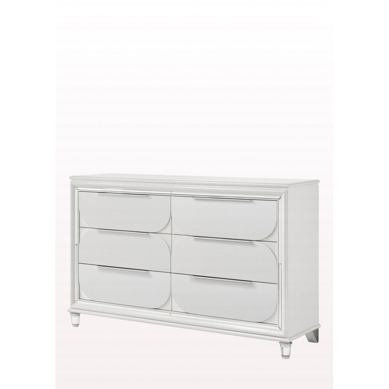 Commode de style moderne avec finition blanche