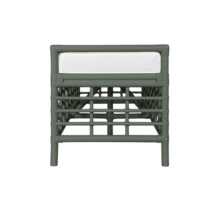 Luna Upholstered Bench, Evergreen