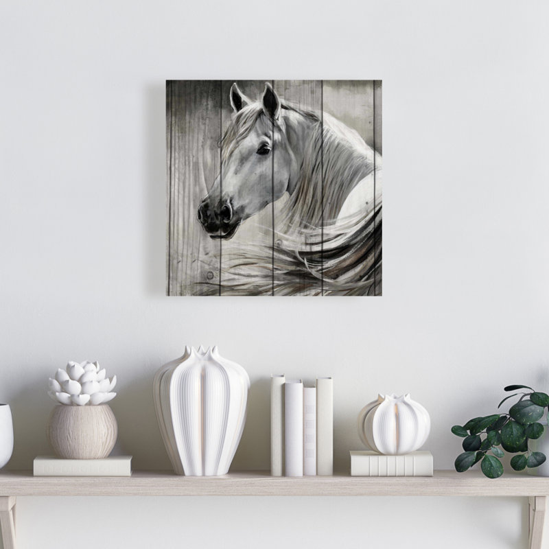 " Rustic Horse " Painting Print