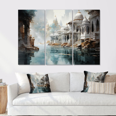 «Hinduism Ashrams Quiet Quartz Indian Expression I - Hindouisme», ensemble de reproduction d'art mural