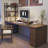 Walnut Rectangular Solid Wood Executive desk with drawers desk-208868856-208868860