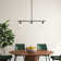 Bly 3 - Light Bulbs Kitchen Island Glass Shade Linear Pendant Light Fixture