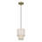 Holliman 1 Light Antique Brass Mini Pendant-122939863
