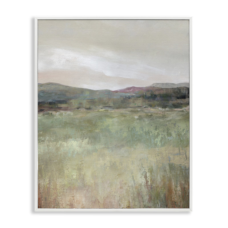 Abstrait abstrait de printemps, estampe numérique, design par Carol Robinson, Giclée encadrée blanc bord de mer