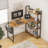 Orrum L-Shaped Metal Base Computer Desk-984583533-984583532