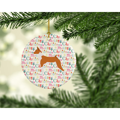 2.8'' Ceramic Animals Hanging Figurine Ornament