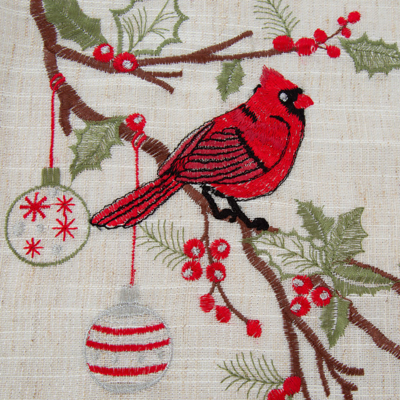 Embroidered Throw Pillow