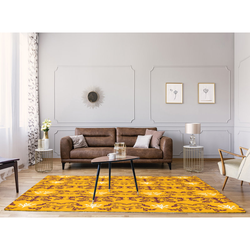 Damask Indoor Rug, Rectangle 8' x 10'
