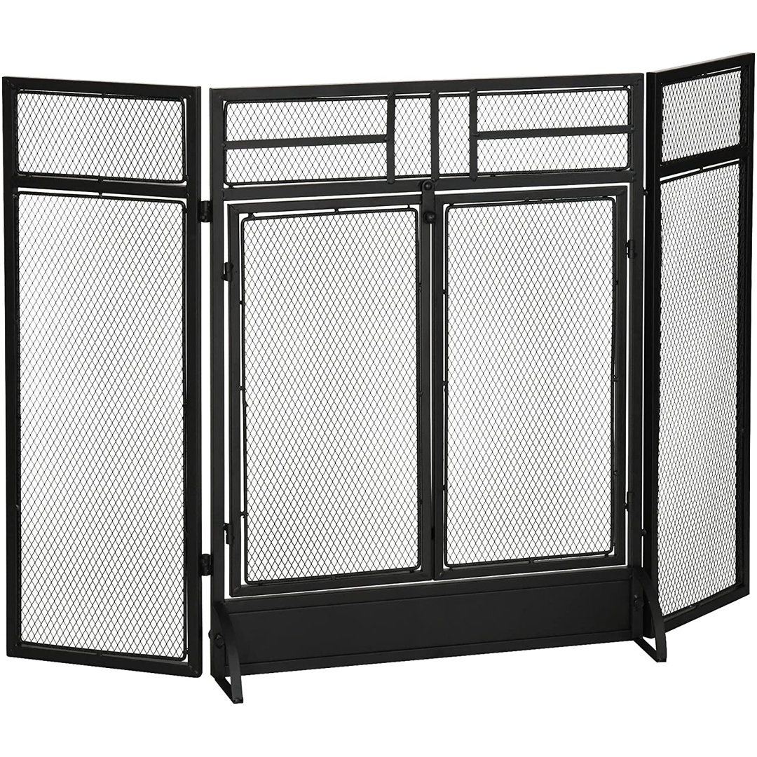 Doline 4 Panel Steel Fireplace Screen