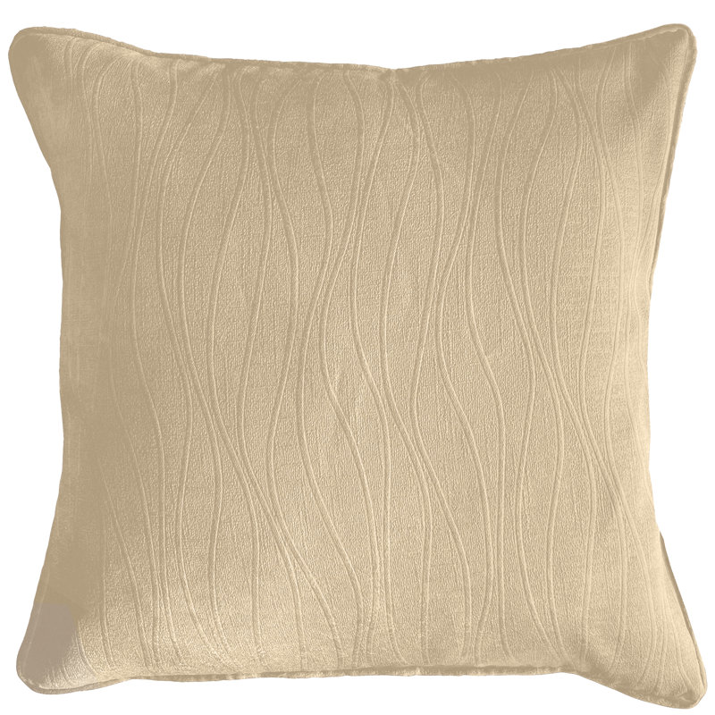 Geometric Square Cushion Cover, Cream