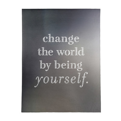 Quotes Chenille Indoor Rug