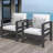 Conversation set with sofa for 4 people with cushions-931152539-873475198