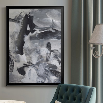 «Black & White Mix III», reproduction sur toile encadrée