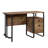 Desk With Organized Storage, Oak Finish