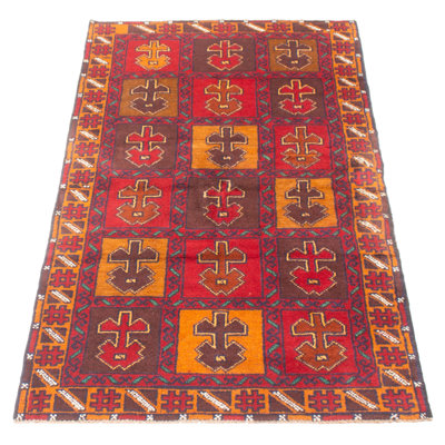 Teimani Red Rug 3'5" x 6'5"