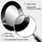 Black White Contemplative Abstraction II - Large Oval Wall Mirror On Metal-198152331