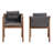 17.9'' H Tufted Faux Leather Upholstered Armchair-718519013