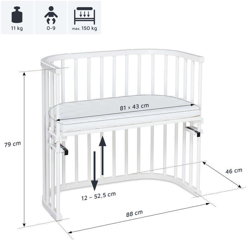 babybay Original co-sleeper, White