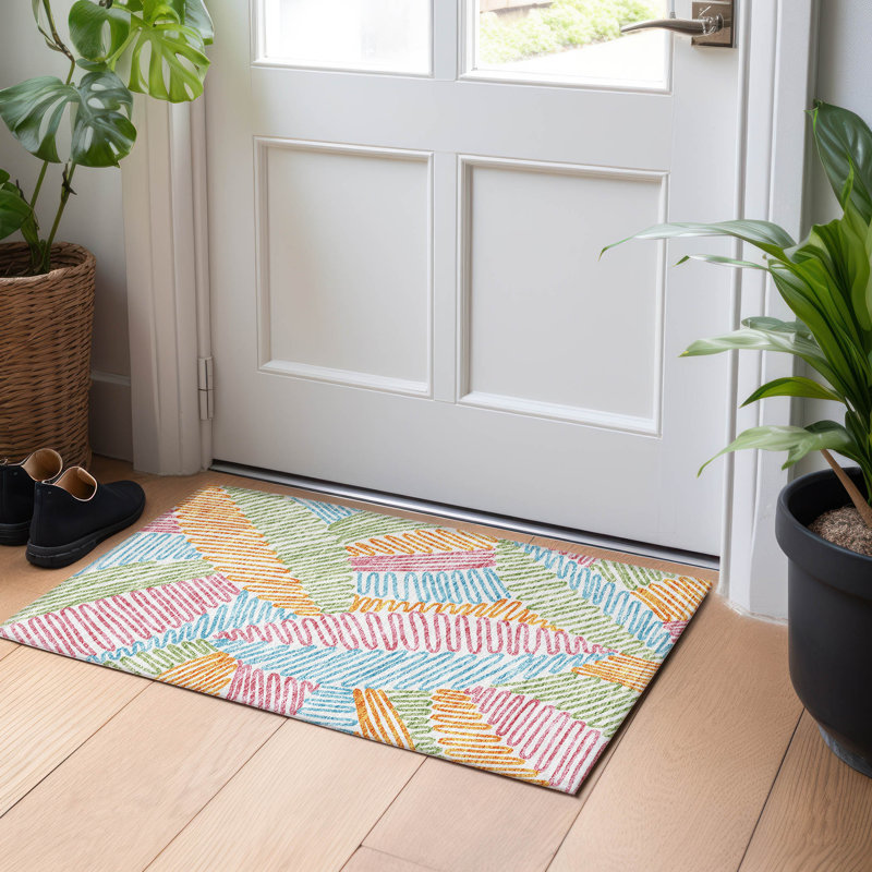 Tapis intérieur / extérieur Maliana, Rectangle 1 pi 8 po x 2 pi 6 po