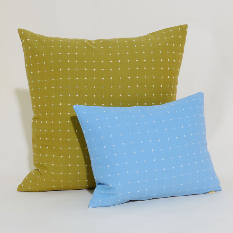 Square Pillow Cover & Insert, 22" H x 22" W, Moss