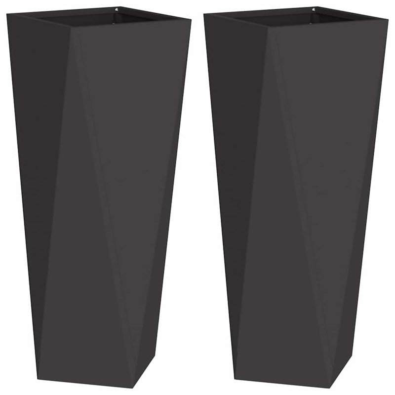 Planter Box, 75cm H x 30cm W x 30cm D, Black