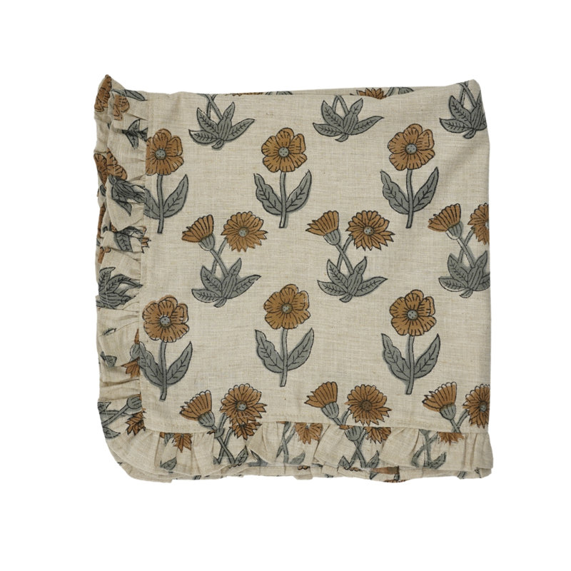 Ensemble de 6 serviettes Kirti Fabivine à imprimé floral 18 x 18 pouces