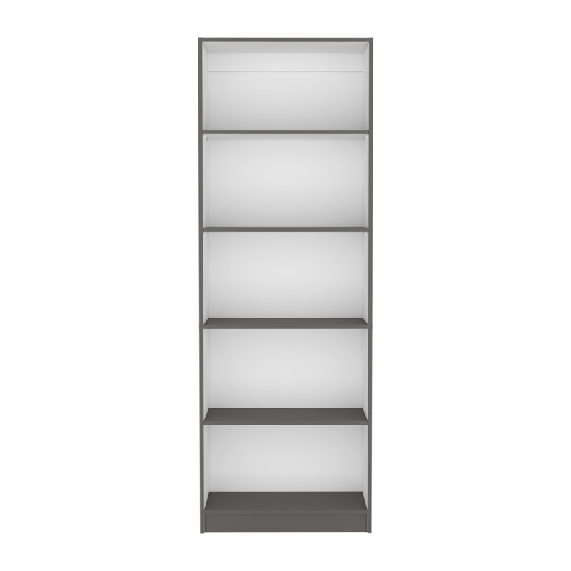 Home Bookcase with Four Modern Display Shelves Unit For Books and Home or Office Decor, 1, Chocolate