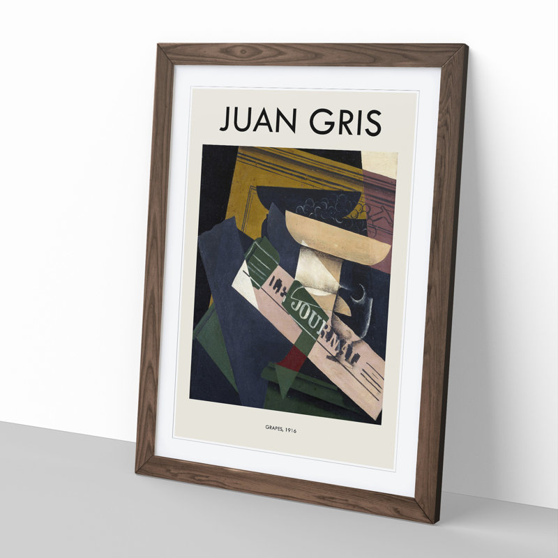 Journal by Juan Gris - Picture Frame Art Prints, 65cm H x 48cm W x 2cm D, Walnut Framed Framed