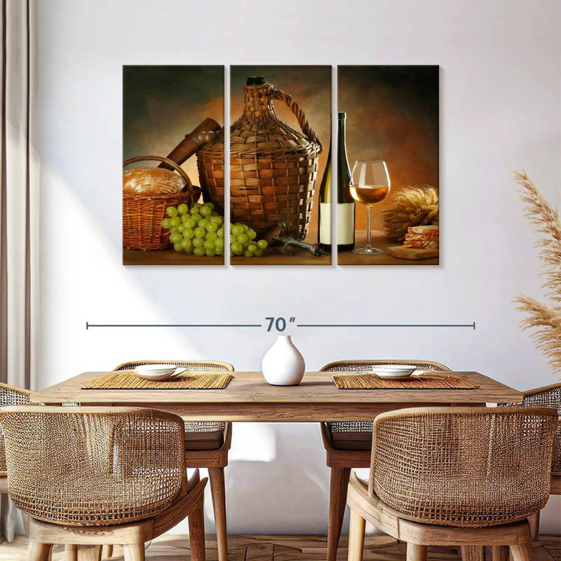Yarlin Feast With Wine, 36" H x 57" W