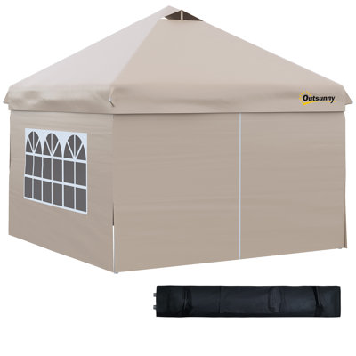 10 Ft. W x 10 Ft. D Metal Party Tent Gazebo
