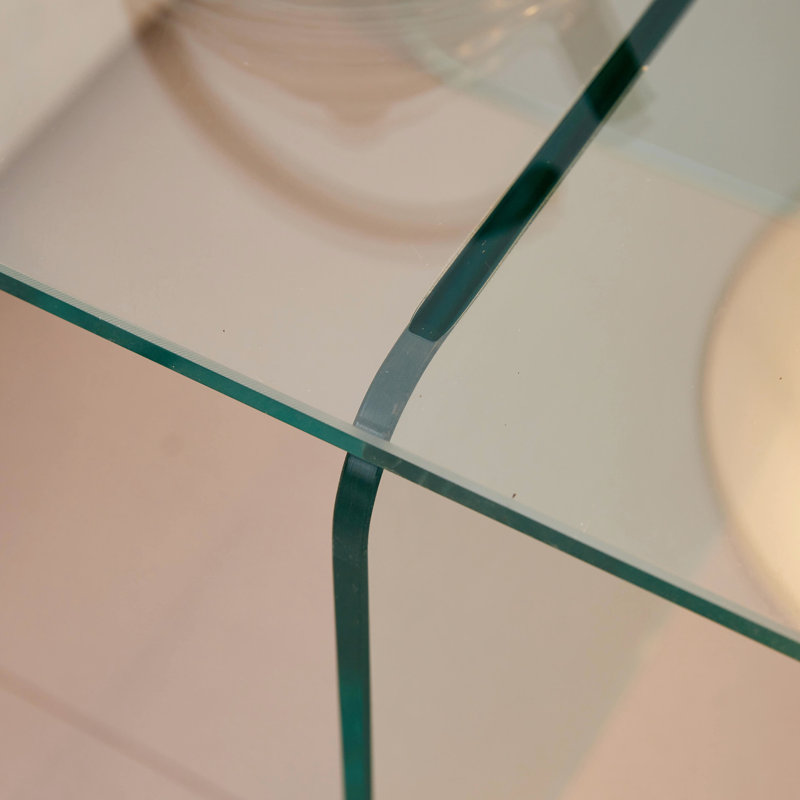 Table de chevet transparente - aucun assemblage requis, coffre-fort pour une utilisation quotidienne, bureau latéral, compact, élégant et fonctionnel