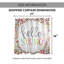 Rideau de douche simple hello spring Blais
