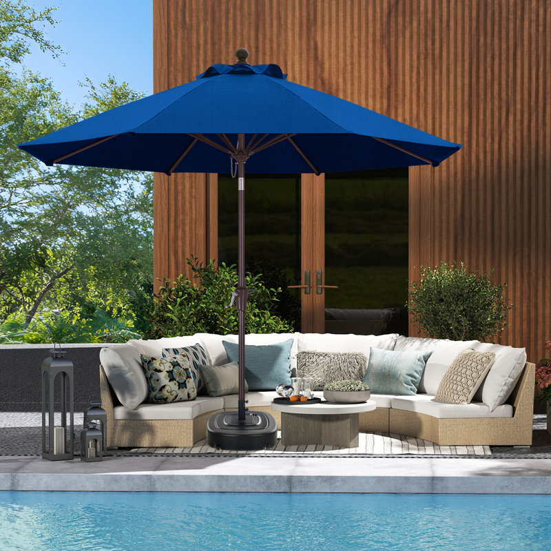 9 FT Patio Olefin® Umbrella, Sapphire Blue