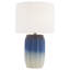 Lampe de table 23 po bleu / blanc Ristau