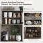 70,9 Armoire de cuisine avec tiroirs et armoires à portes, armoires hautes pour la cuisine, la salle à manger et le salon