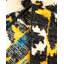 Tapis unique noué à la main Tye Modern - noir, 4 pi x 6 pi