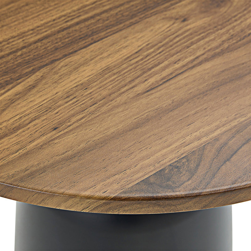 Table d'appoint ronde, Noyer, noir