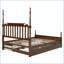 Grand lit plateforme avec lit gigogne simple TG et tiroirs de rangement-133631712