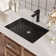DeerValley Ally 21" X 15'' Rectangular Vitreous China Undermount Bathroom Sink with Overflow