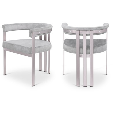 Marcello Kenlea Velvet Upholstered Back Arm Chair